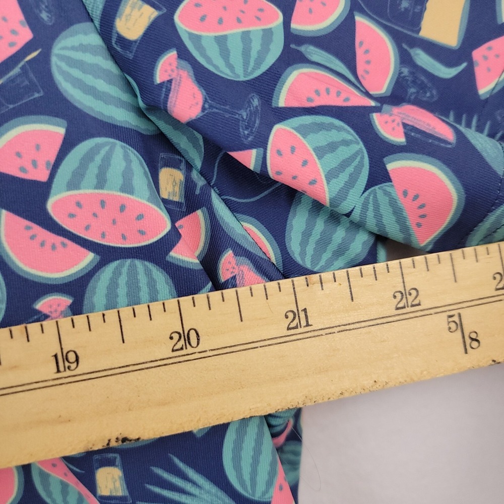 William Murray Mens Button Up Shirt Blue XL Watermelon Print Golf Casual Stretch - Picture 15 of 16